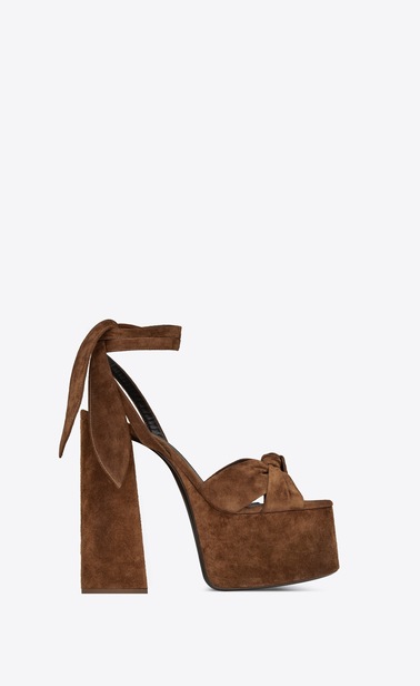 PAIGE Platform sandals in suede